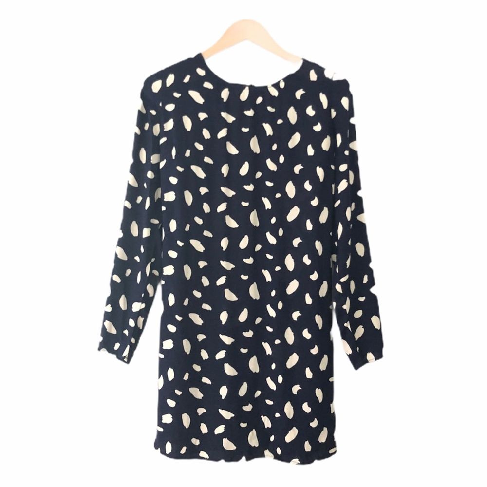 Reformation Cady Dress Long Sleeve Splatter NWT